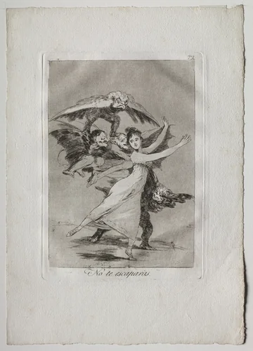 You Will Not Escape, Plate 72 by Francisco de Goya, print, 1799