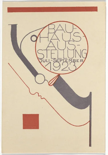 Bauhaus Ausstellung Weimar Juli - Sept 1923 by Oskar Schlemmer, design, 1923