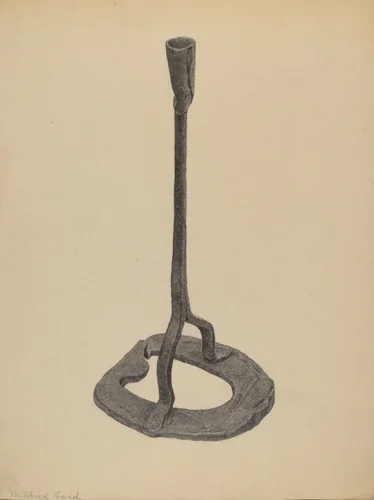 Candle Holder by Mildred Ford, index of american design, 1938