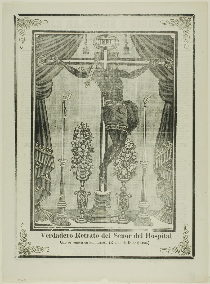 True Portrait of Our Lord of the Hospital by José Guadalupe Posada, print, 1903
