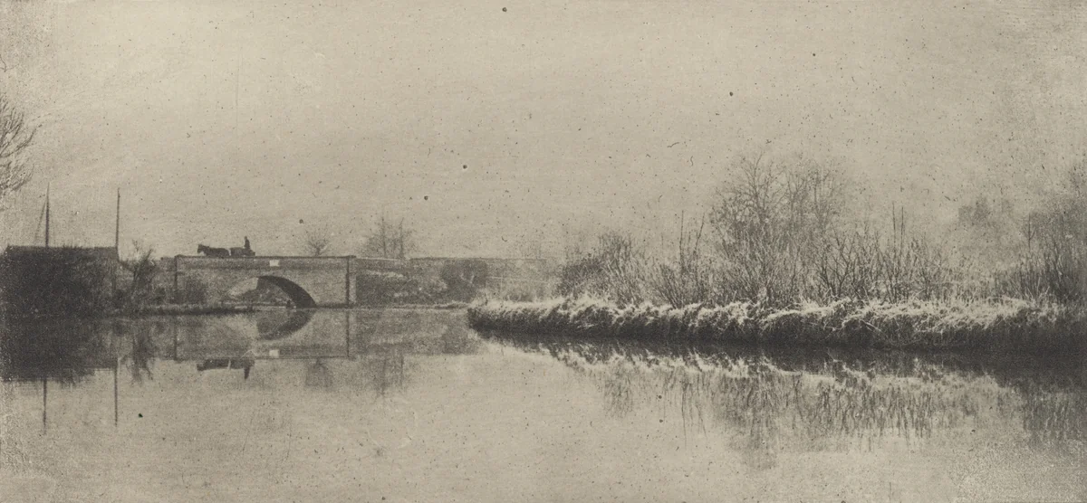 A Frosty Morning at Coltishall by Peter Henry Emerson, photograph, 1890-1891