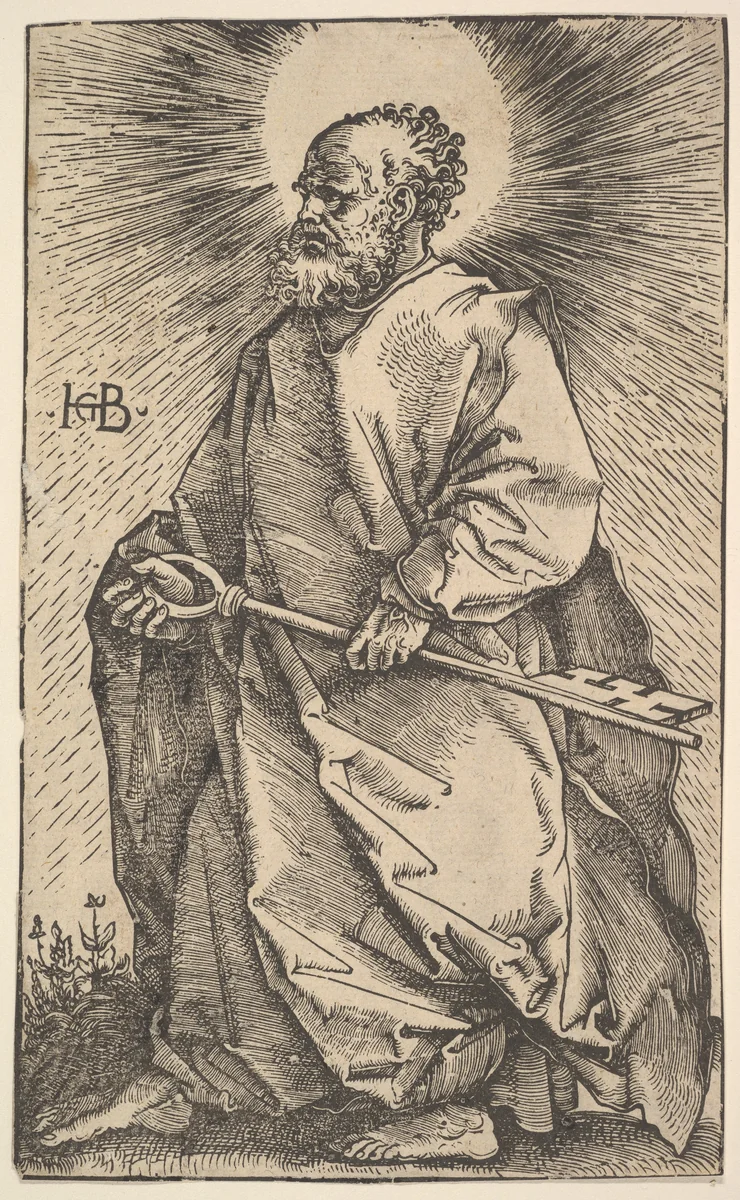 St. Peter, from "Christ and the Apostles" by Hans Baldung, print, 1519