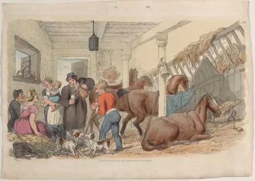 Plate 36, from "World in Miniature" by Thomas Rowlandson, print, 1816