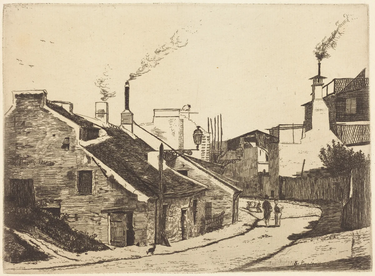 Rue de Champ de l'Alouette by François Bonvin, portfolio, 1817-1887