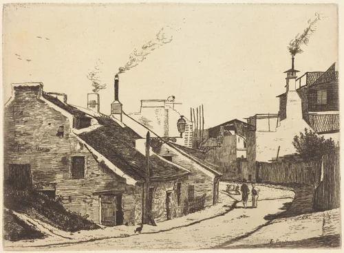 Rue de Champ de l'Alouette by François Bonvin, portfolio, 1817-1887