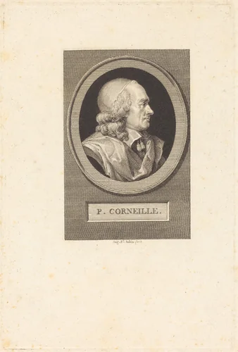 Pierre Corneille by Augustin de Saint-Aubin, print, 1799