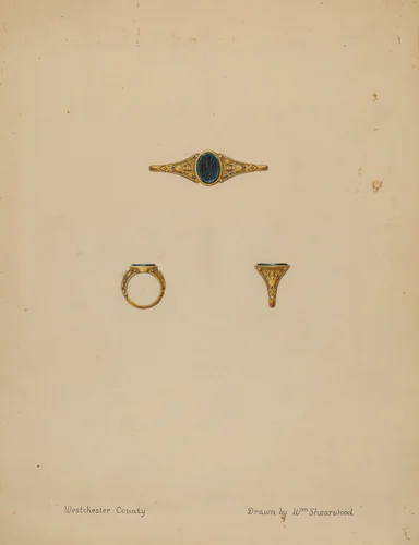 Seal Ring by William P. Shearwood, index of american design, 1936