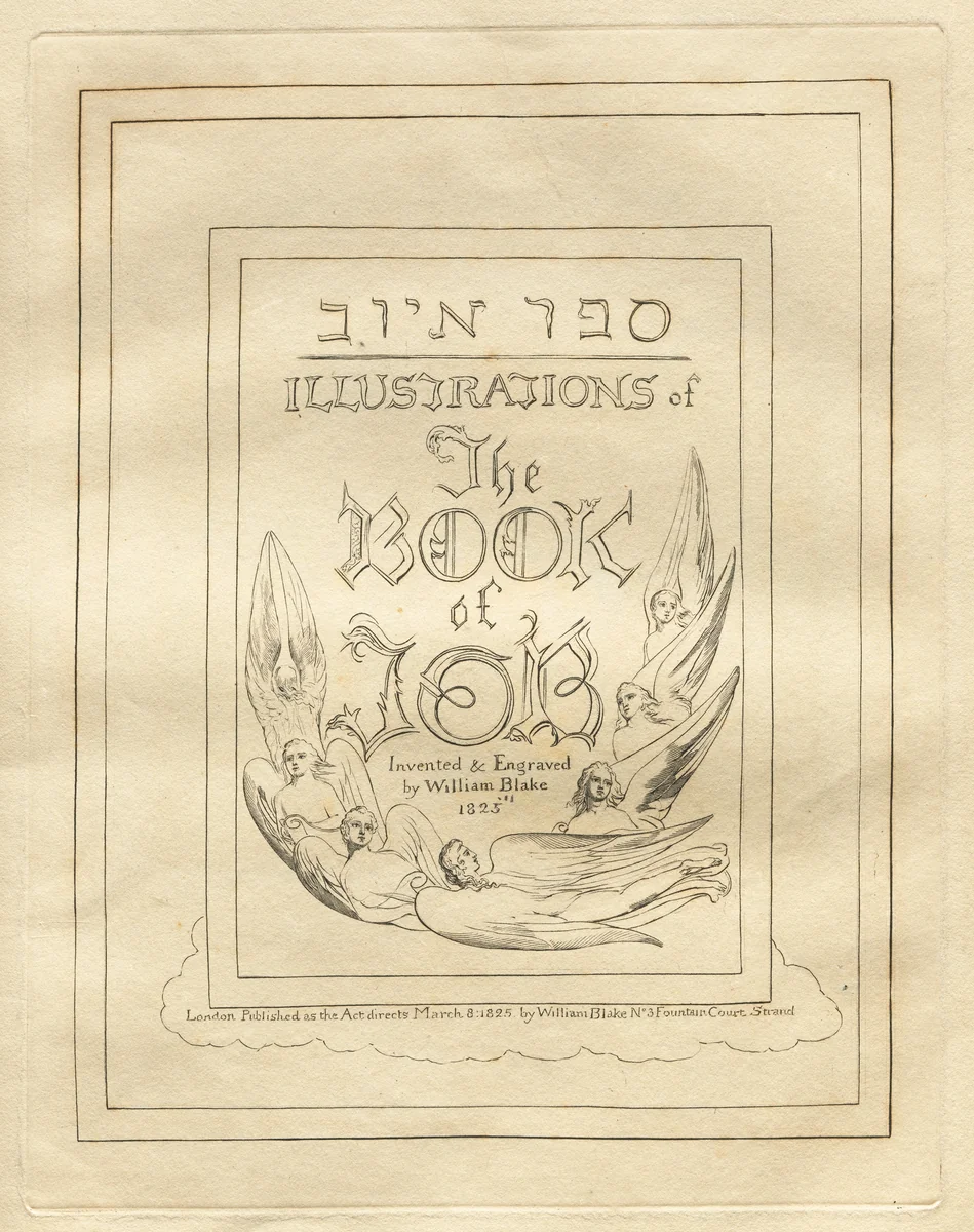 The Book of Job by William Blake, print, 1825