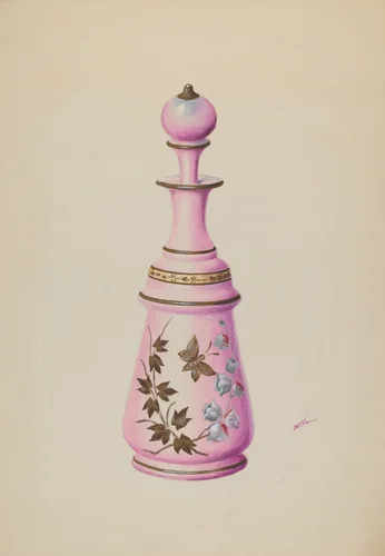 Toilet Bottle by Charles Moss, index of american design, 1937