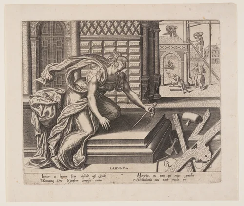 Larunda, from The Occupations by Philip Galle, print, 1574