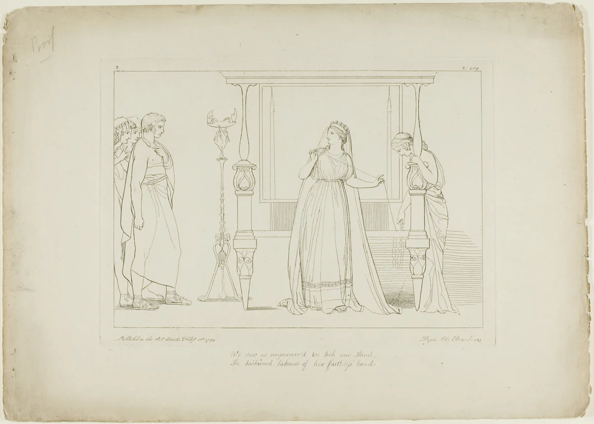 Illustration to Pope's Odyssey by Tommaso Piroli, print, 1793