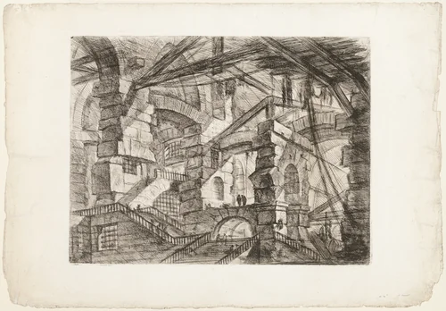 The Gothic Arch, plate 14 from Imaginary Prisons by Giovanni Battista Piranesi, print, 1750