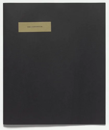 The Continuum from À l'Infinitif (La Boîte Blanche) (In the Infinitive [The White Box]) by Marcel Duchamp, illustrated book, 1912