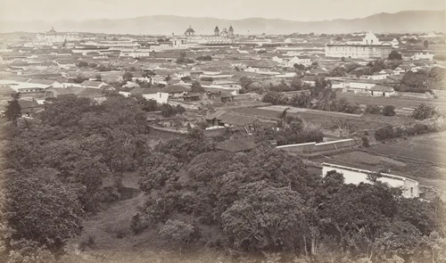 City of Guatemala from Cerro del Carmen by Eadweard Muybridge, photograph, 1875