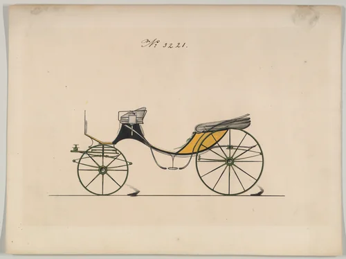 Cabriolet #3221 by Brewster & Co., drawing, 1876