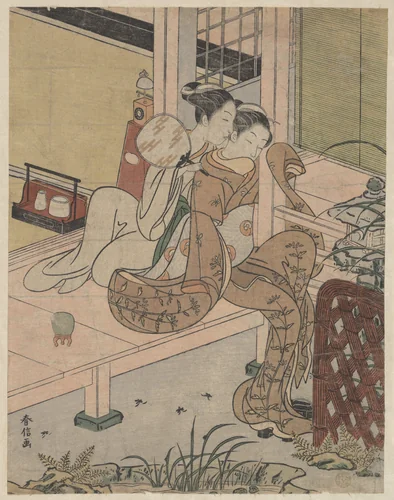 The Gossips by Suzuki Harunobu (鈴木春信), print, 1757-1777