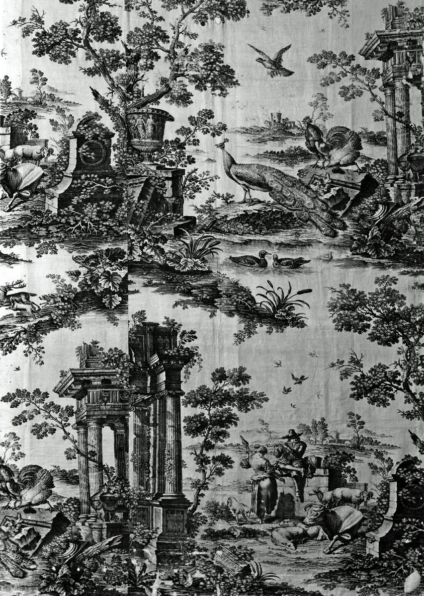 Panel (Furnishing Fabric) by Nicolaes Berchem, textile, 1761