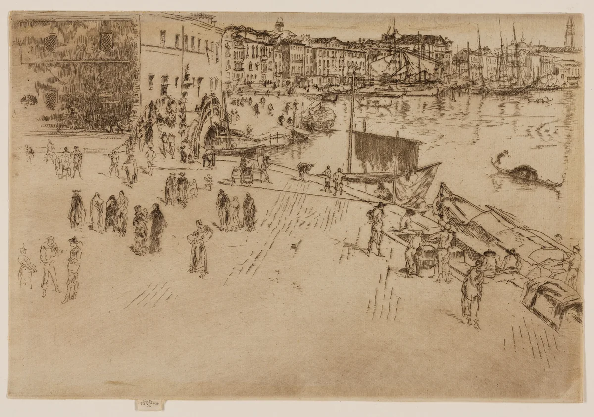 The Riva by James McNeill Whistler, print, 1879-1880