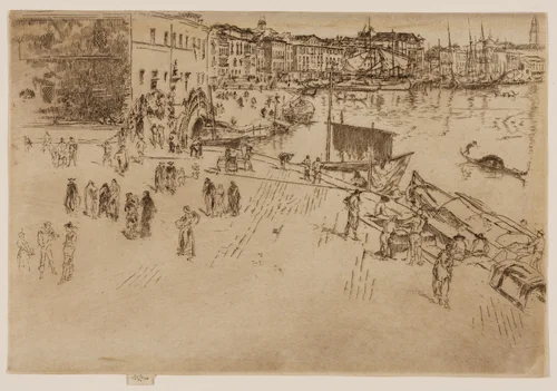 The Riva by James McNeill Whistler, print, 1879-1880