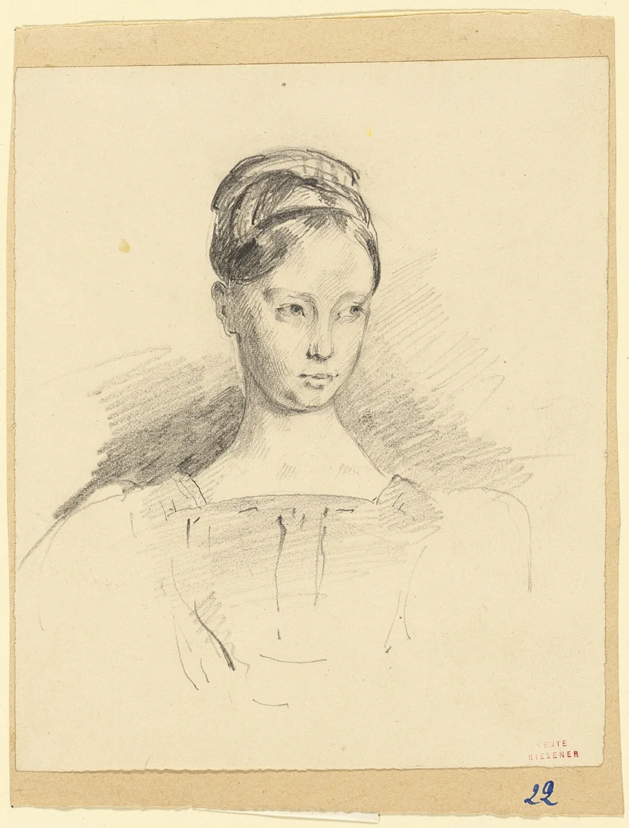 Celeste Richomme by Louis Antoine Léon Riesener, drawing, 1828-1878