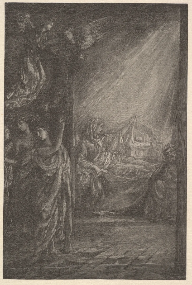The Nativity by John La Farge, print, 1850-1910