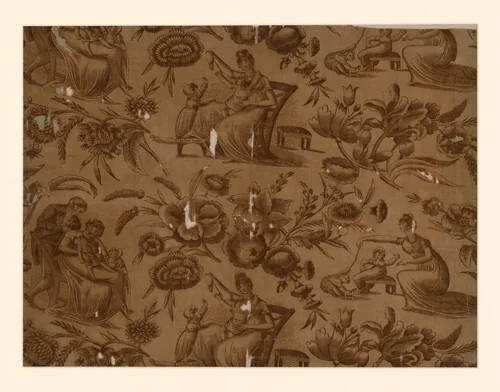 Panel (Furnishing Fabric) by Adam Buck, textile, 1801-1825
