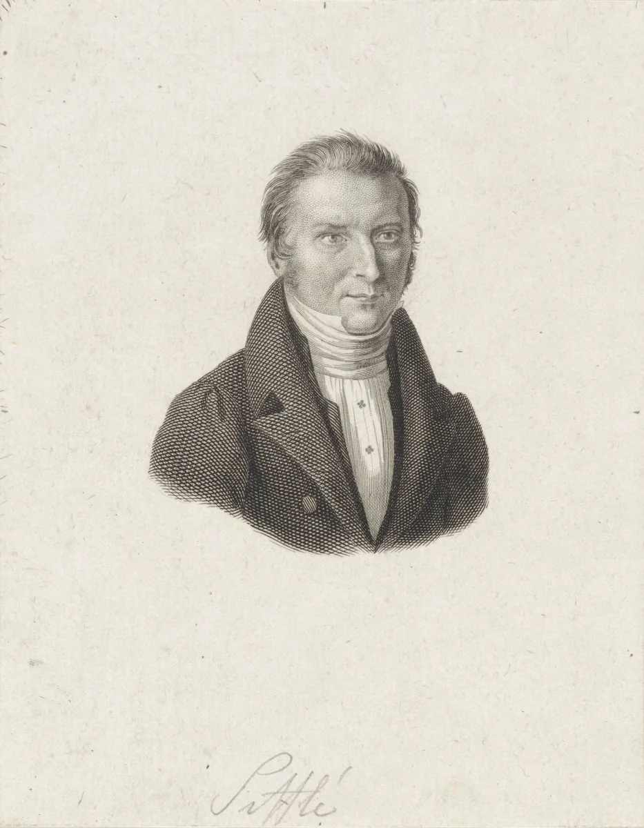 Portret van Alexander François Sifflé by Philippus Velijn, print, 1836
