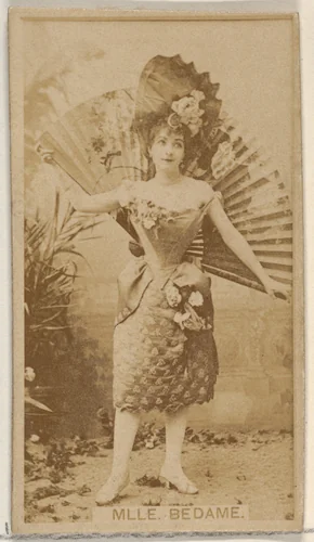 Mlle. Bedame, from the Actors and Actresses series (N45, Type 8) for Virginia Brights Cigarettes by Allen & Ginter, photograph, 1885-1891