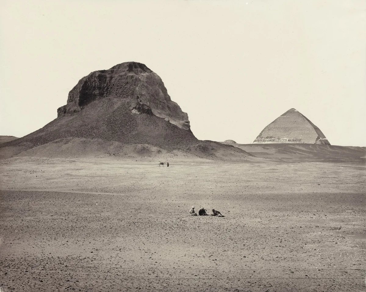 The Pyramid of Dahsur by Francis Frith, photograph, 1857
