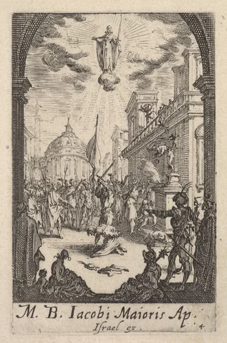 Martyrdom of Saint James the Greater, from "The Little Apostles" (Les Petits Apôtres) by Jacques Callot, print, 1632