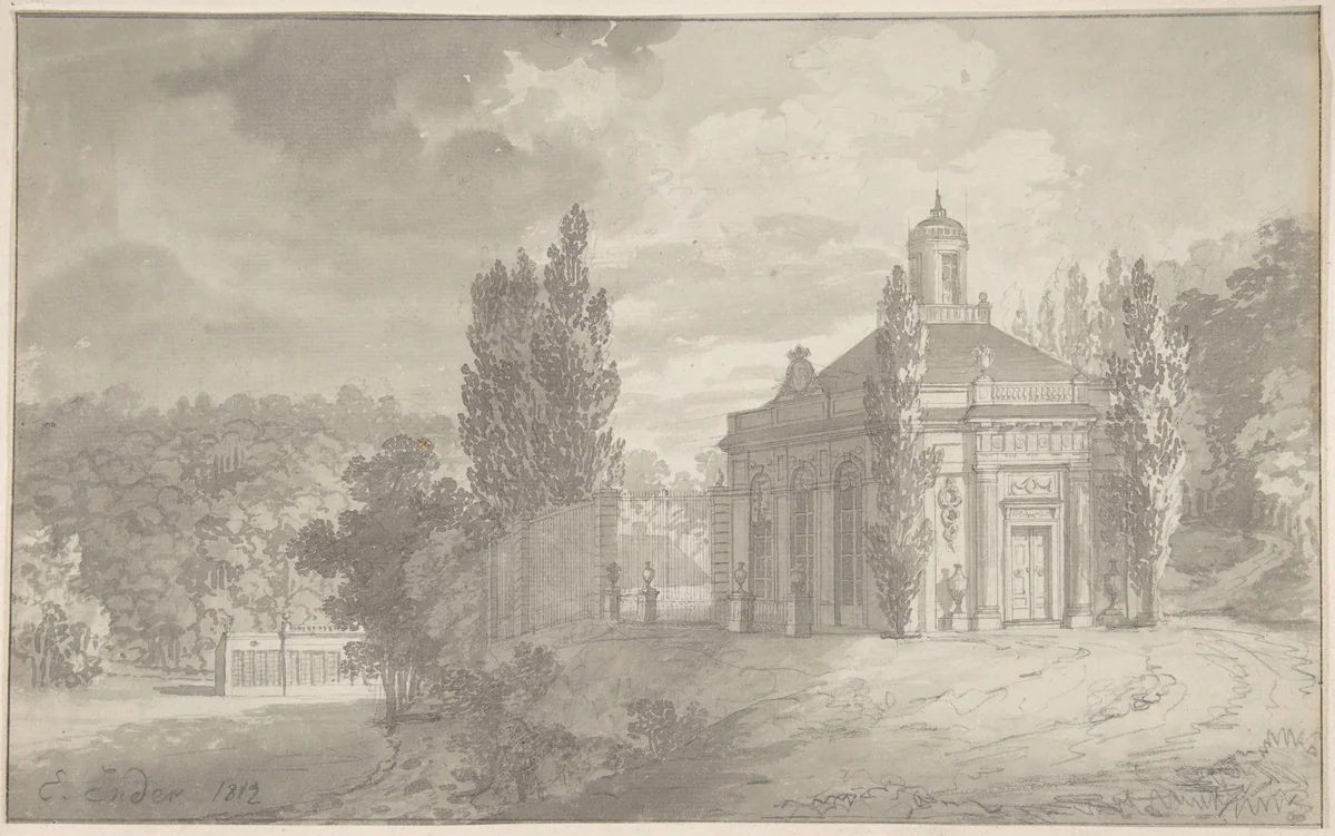 Garden Pavillion by E. Ender, drawing, 1812