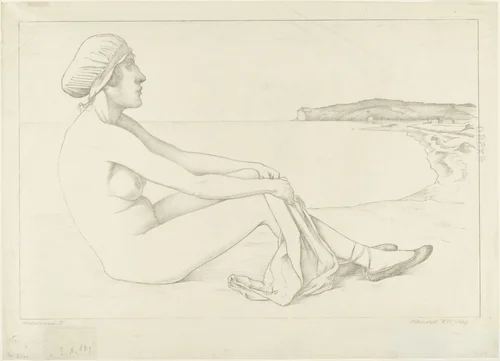 Hiddensee III by Alexander Kanoldt, print, 1927