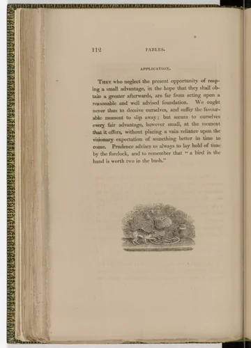 Tailpiece (page 112) from The Fables of Aesop by Thomas Bewick, illustrated book, 1818