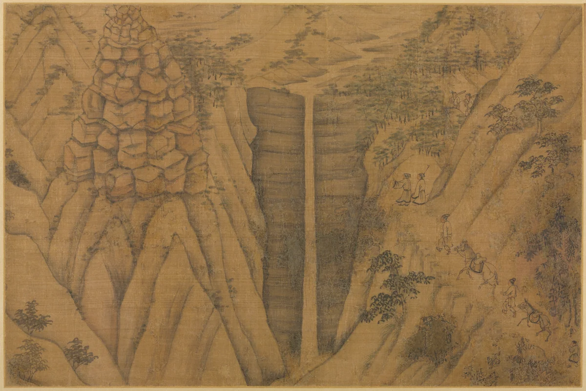 Dwelling in the Longmian ("Sleeping Dragon") Mountains by Li Gonglin (李公麟), painting, 1049-1106