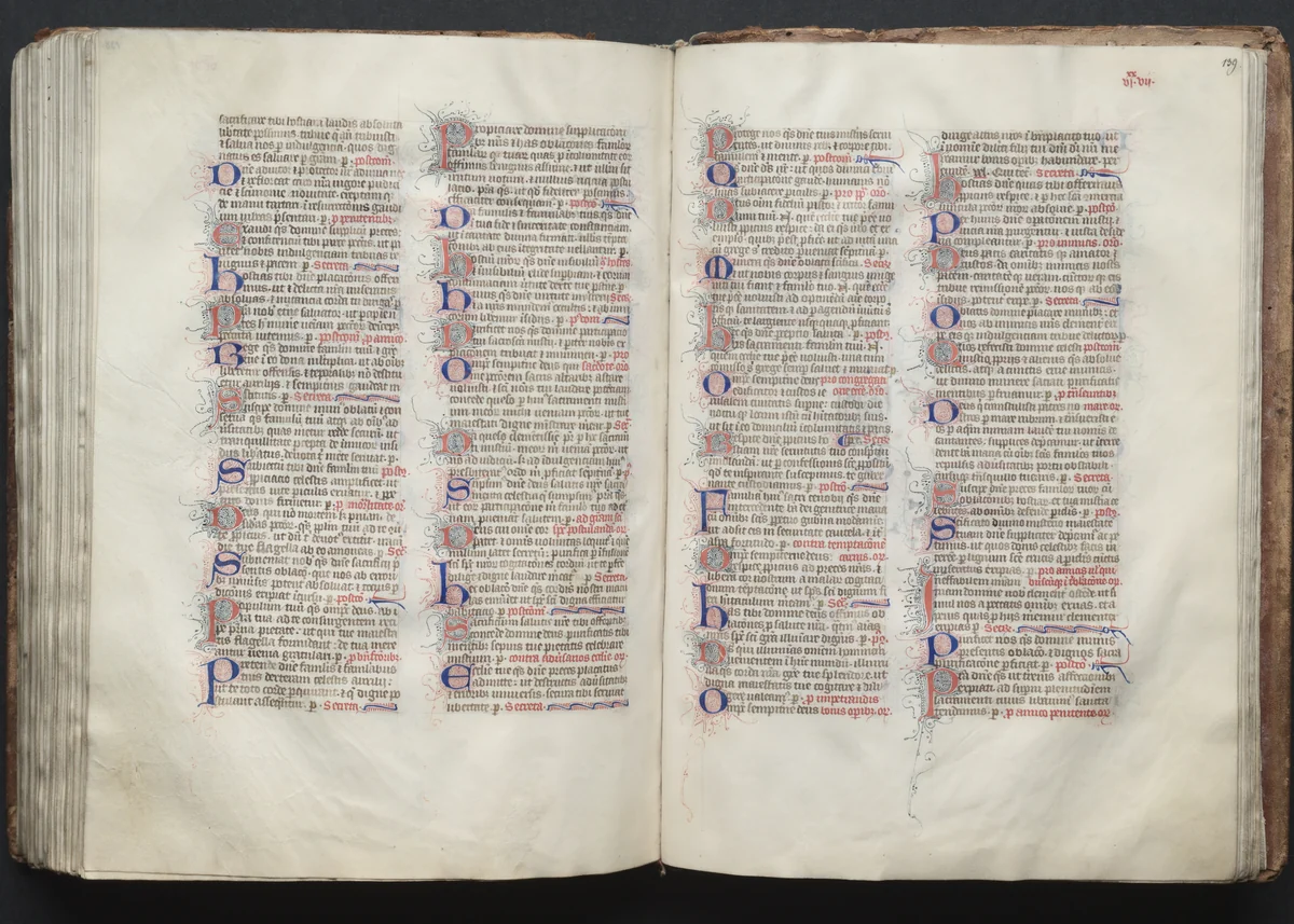 The Gotha Missal: Fol. 139r, Text by Master of the Boqueteaux, book, 1370-1380
