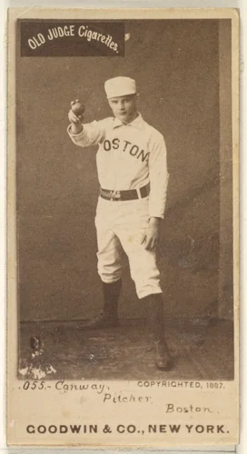 Conway, Pitcher, Boston, from the Old Judge series (N172) for Old Judge Cigarettes by Goodwin & Company, photograph, 1887