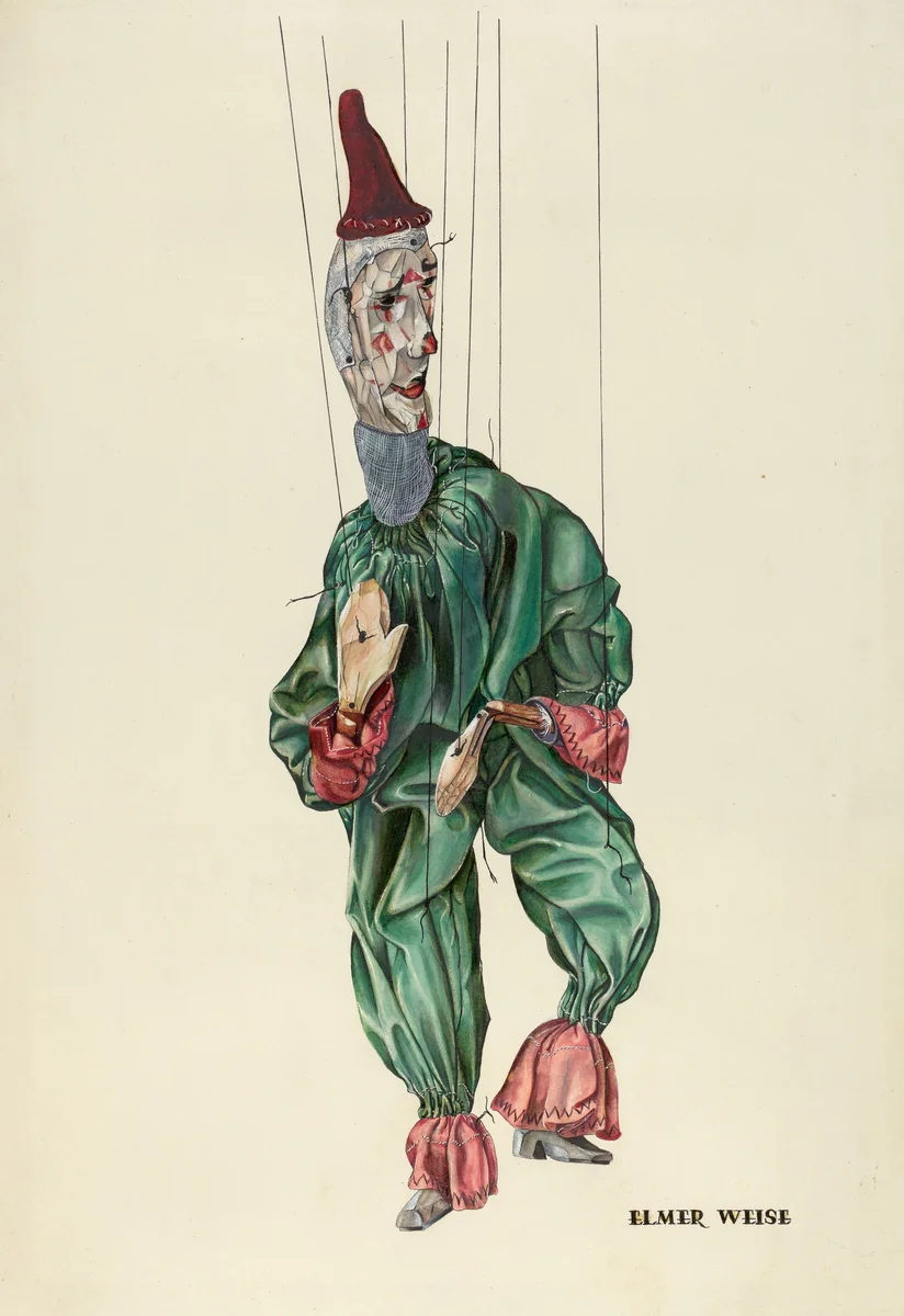 Jester by Elmer Weise, index of american design, 1938