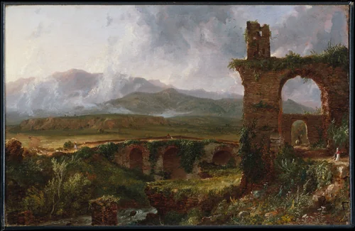 A View near Tivoli (Morning) by Thomas Cole, artwork, 1832