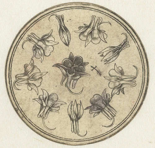 Akelei-tien by PW van Keulen, print, 1470-1500