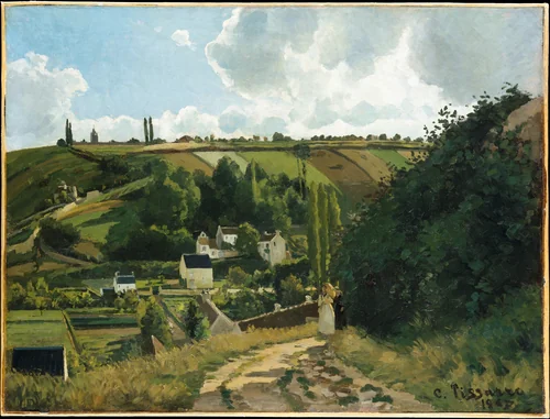 Jalais Hill, Pontoise by Camille Pissarro, painting, 1867