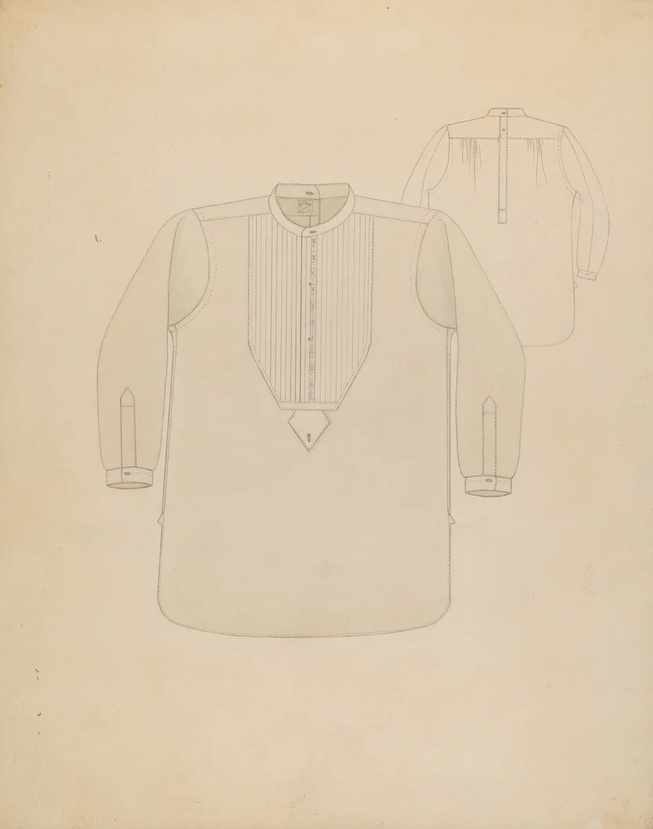 Shirt by Virginia Berge, index of american design, 1937