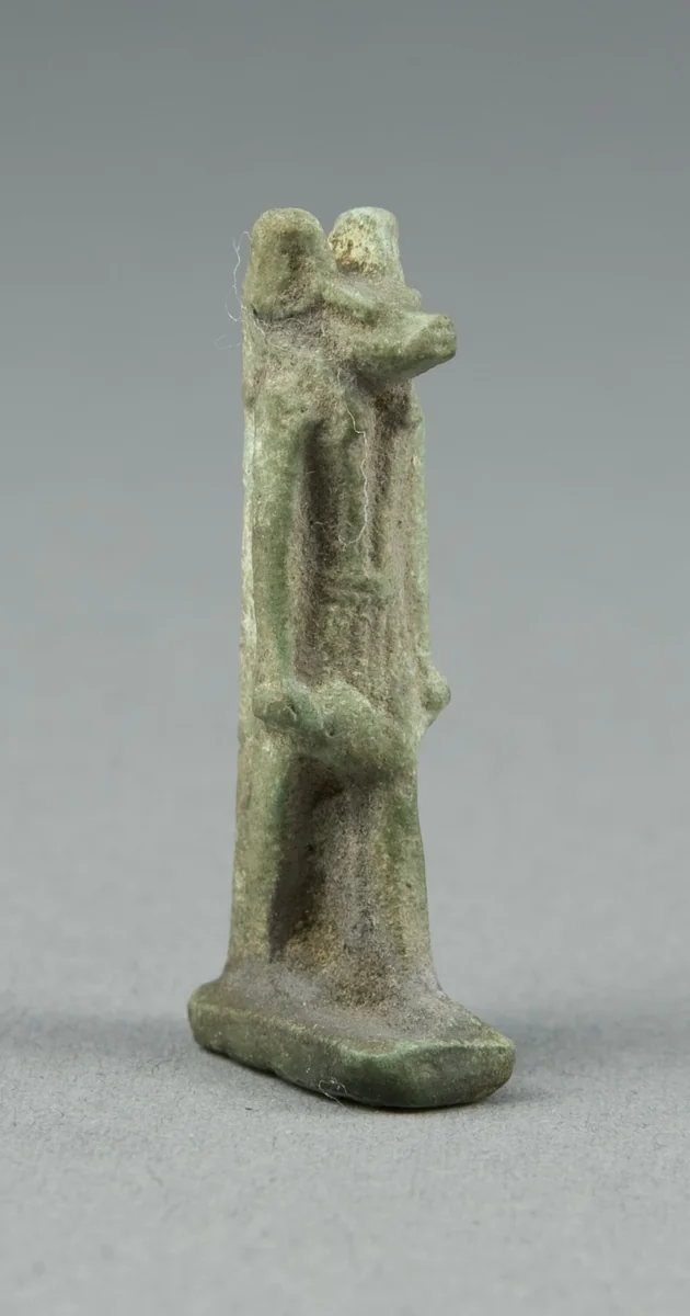 Amulet of the God Anubis by Egyptian, metalwork, -664--332