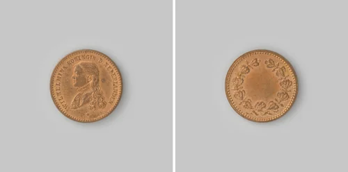 Wilhelmina Koningin der Nederlanden by Wolfgang Lauer, metalwork, 1890-1898