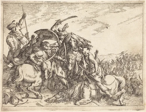 Capricci di varie battaglie by Johann Wilhelm Baur, print, 1635