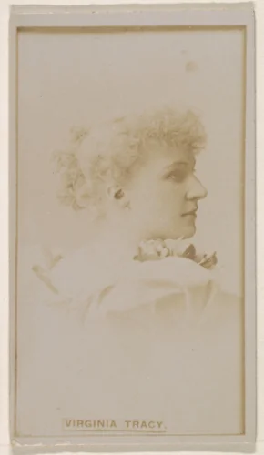 Virginia Tracy, from the Actresses series (N245) issued by Kinney Brothers to promote Sweet Caporal Cigarettes by Kinney Brothers Tobacco Company, photograph, 1890