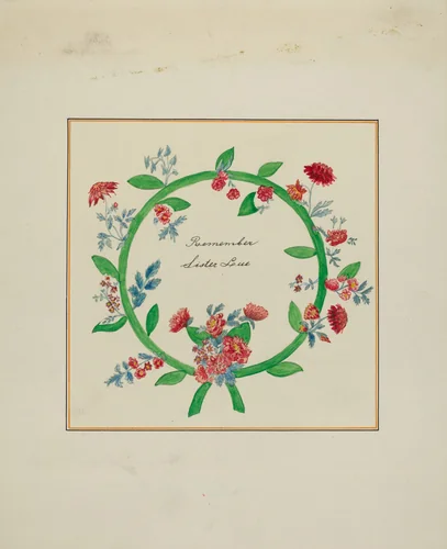 Quilt (One Square) by Margaret Linsley; Cornelius Christoffels, index of american design, 1936