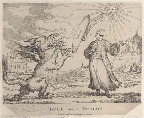 Bell and the Dragon by Thomas Rowlandson, print, 1811