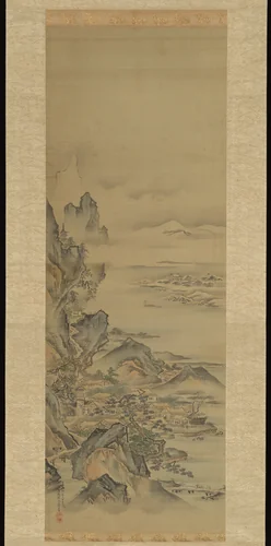 Mount Penglai with Eight Views of Xiao and Xiang by Kano Tansui, painting, 1800-1868