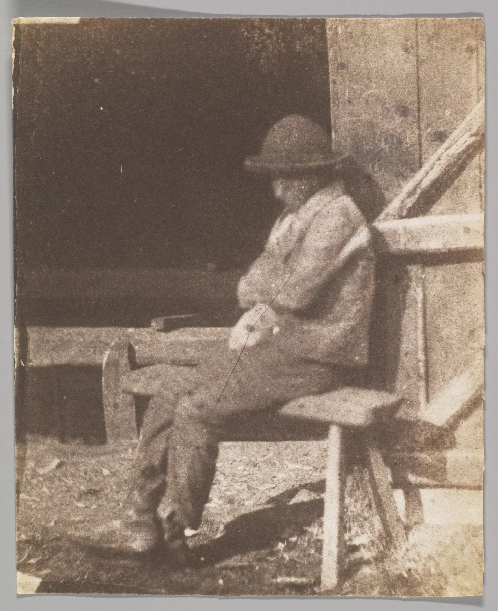 Seated Lad by Calvert Richard Jones, photograph, 1845-1850