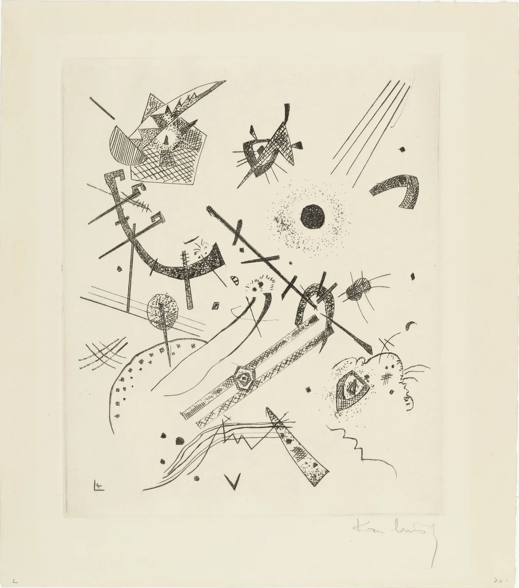 Small Worlds XI (Kleine Welten XI) from Small Worlds (Kleine Welten) by Wassily Kandinsky, print, 1922